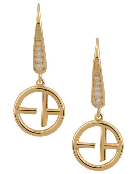 giorgio armani gold earrings.